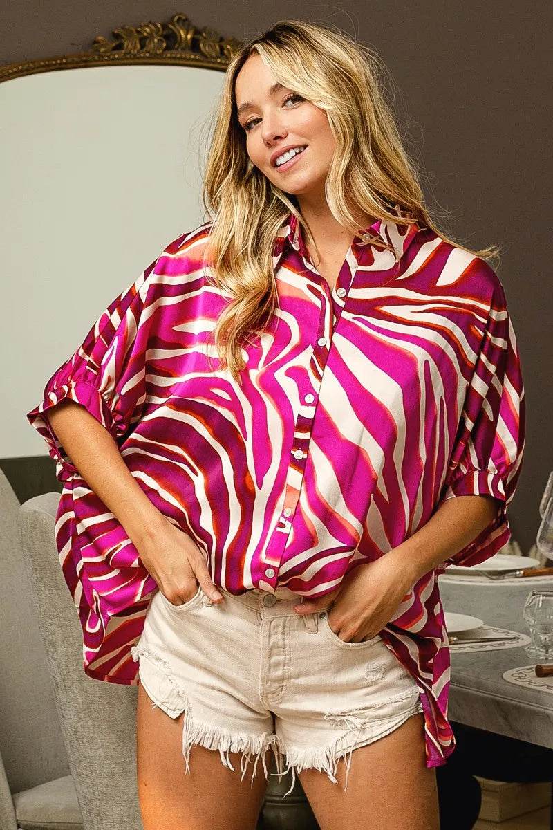 BiBi Zebra Dolman Silky Satin Shirt Top Trendsi e12650d8c9a84cce83aee742d1d2773a-Max-Origin