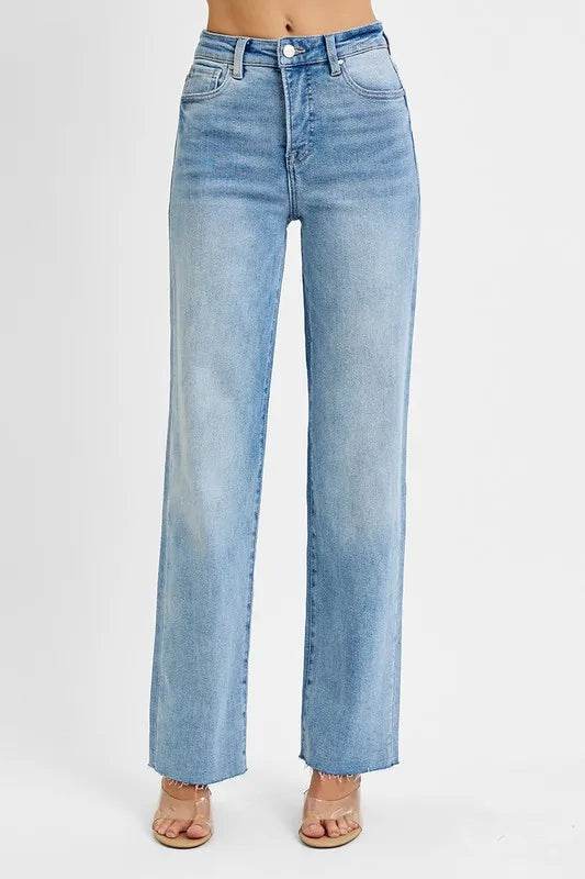 RISEN Tummy Control Rise Straight Jeans Trendsi e18872a14ee14edd869b75059047da6a-Max-Origin