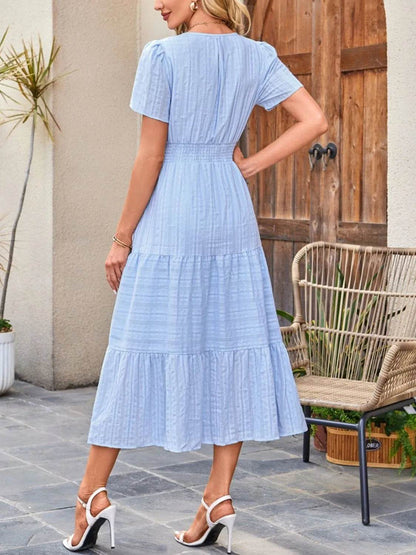 Tiered Notched Short Sleeve Dress Trendsi e19321d1-5c17-42b8-92b8-1b6dc9d3f2ac-Max-Origin