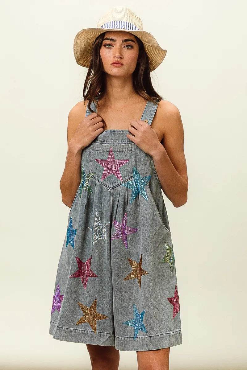 BiBi Star Rhinestone Washed Wide Leg Shortalls Trendsi e1ae0cf6e8d44c6d837c73e36506bf3f-Max-Origin