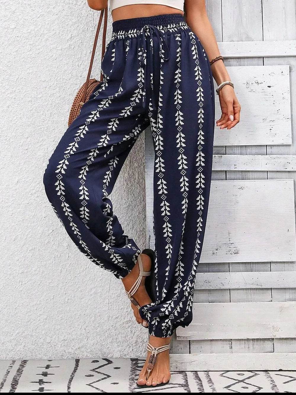 Tied Printed High Waist Pants Trendsi e1d4faba-694b-45c6-8de8-f7a2ef69c15d-Max
