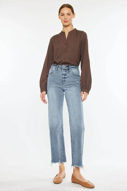 Kancan High Rise Slim Wide Leg Jeans Light Trendsi e23f3ed5-307e-42b0-9f2c-9fccbd0491e7-Max