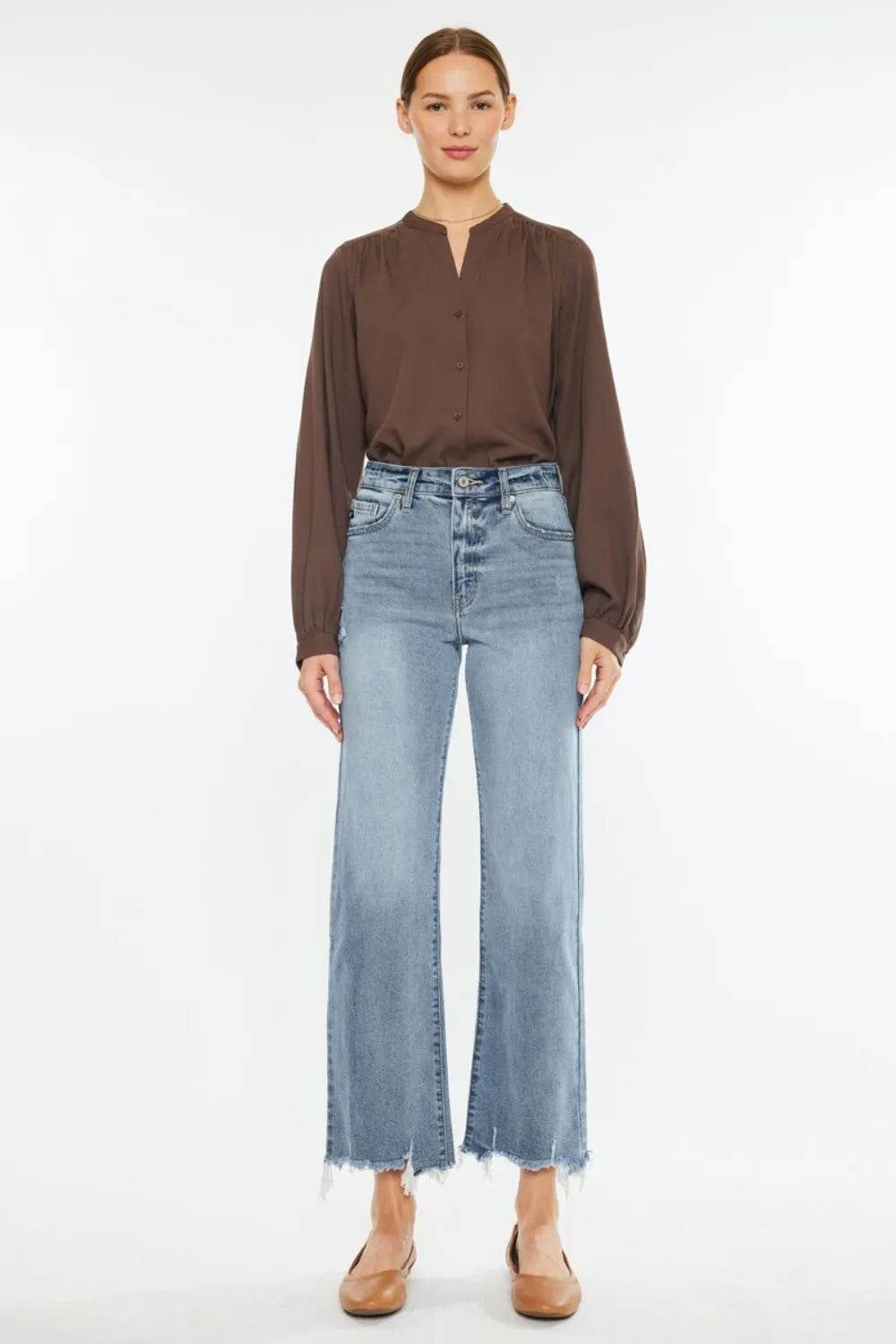 Kancan High Rise Slim Wide Leg Jeans Trendsi e26f7543-941e-4a3f-8fa2-48658b0e8fd9-Max