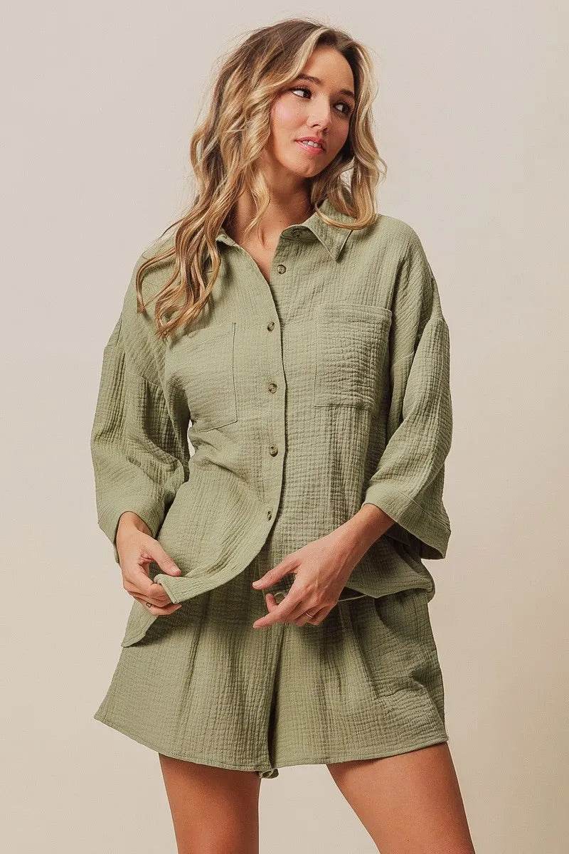BiBi Crinkle Gauze Shirt and Short Set Trendsi e2816c860c564ff19b176fe3c695019c-Max-Origin