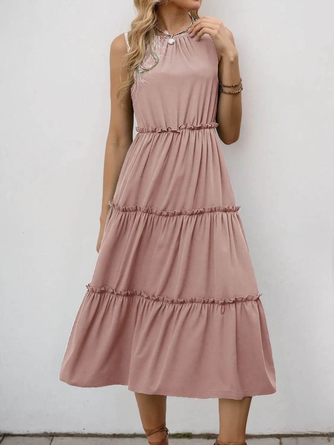 Frill Tiered Midi Dress Dust Storm Trendsi e294f9aa-197b-4080-b2c9-9fdf572e24c7-Max-Origin