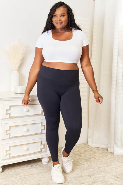 Double Take Wide Waistband Sports Leggings Trendsi e2bdf1891af749f5af59b4714c0b9569-Max