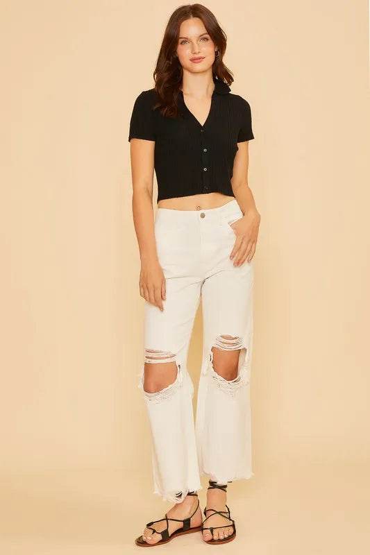 Annie Wear Distressed Raw Hem Jeans Trendsi e34f0542-67be-42fc-b075-102bc4406e85-Max