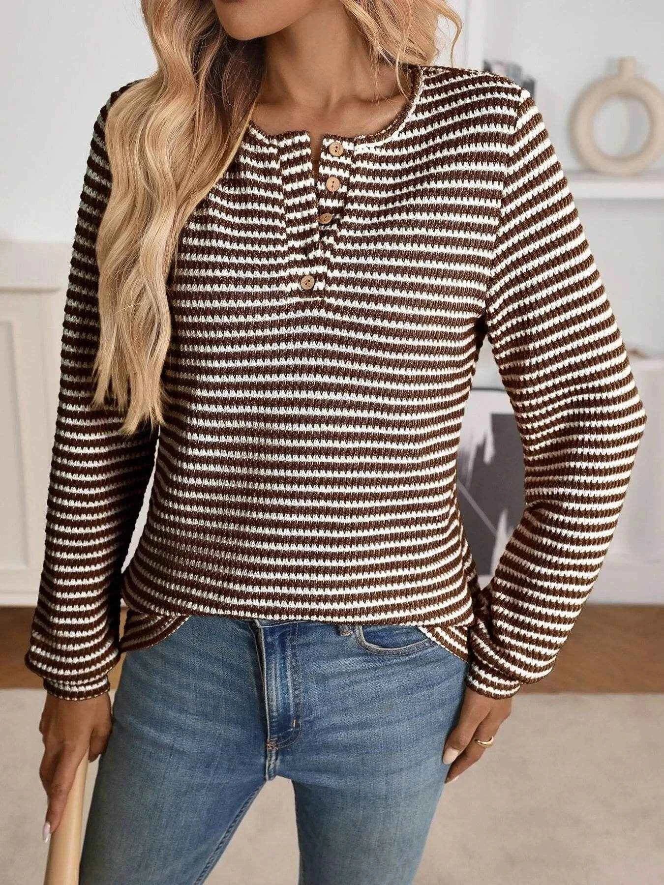 Striped Button Detail Long Sleeve Top Trendsi e35c4e30c5ce4e70a4c357383b4f91e0-Max-Origin