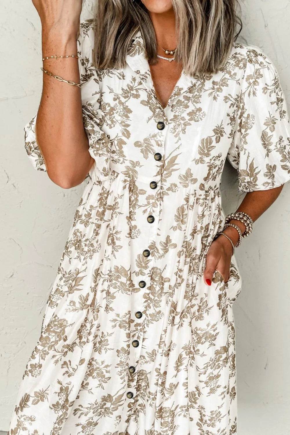 Printed Button Front Puff Sleeve Dress Trendsi e362bf8c-0960-4dfc-bf57-2b788c54eb35-Max-Origin
