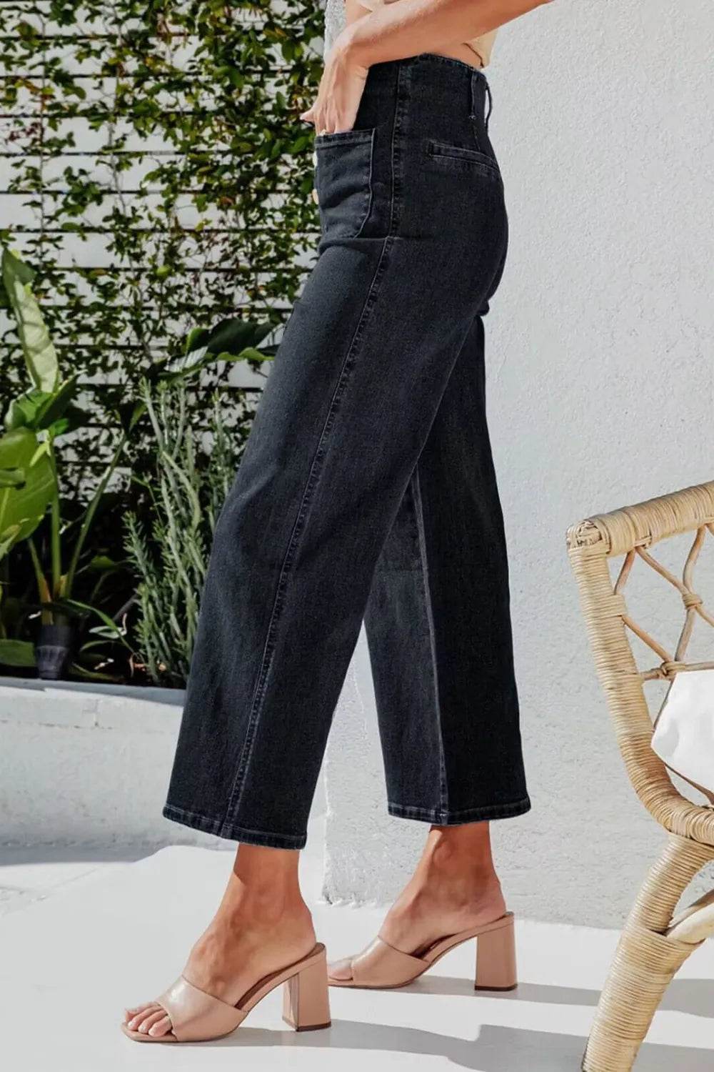Button Fly Cropped Wide Leg Jeans Trendsi e40cadf6-7511-4916-8753-7cebe077ba53-Max