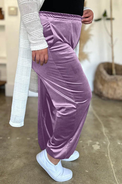 FAM-FAM Pocketed Elastic Waist Joggers Mauve Trendsi e41518df-9b41-48c6-9675-e56f8702976a-Max