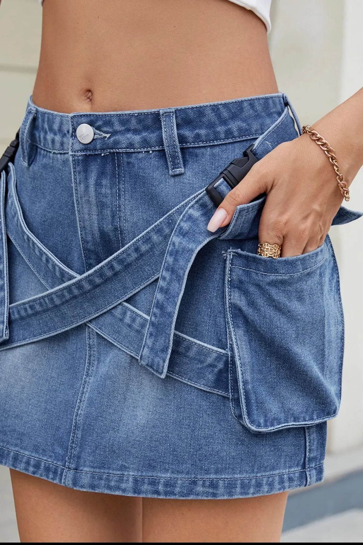 Criss-Cross Waist Detail Denim Mini Skirt Trendsi e41b5ca7-732c-4c83-ba23-703ddc6623ba-Max-Origin
