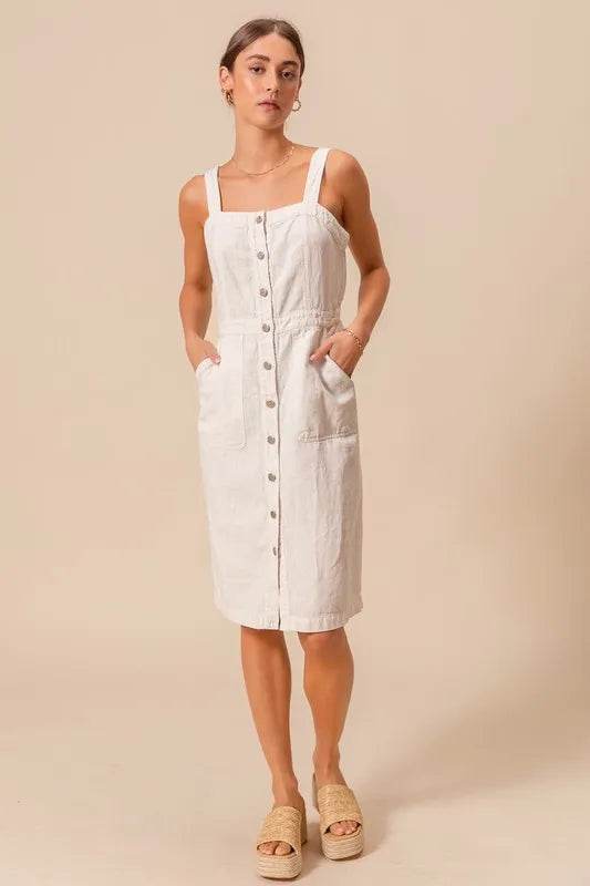 SO ME Button Down Pocket Front Pinafore Dress Trendsi e45746fa8f3645e7b7085b15f3c9494b-Max-Origin