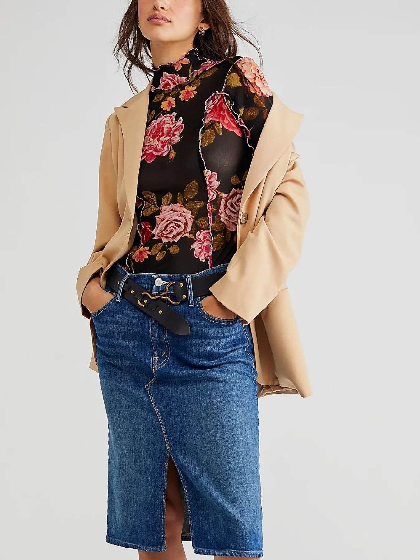 Floral Print Mock Neck Long Sleeve Top Trendsi e46b0cf8-da8e-45b0-9b16-64e63df06236-Max-Origin