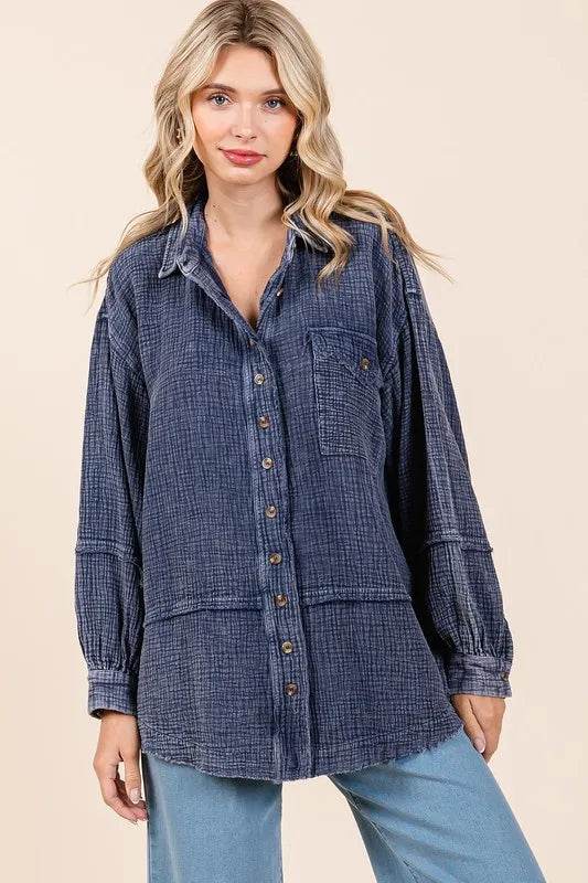Mittoshop Textured Collared Neck Long Sleeve Shirt Trendsi e487f024-ef95-4da6-950b-4d2862493ad5-Max