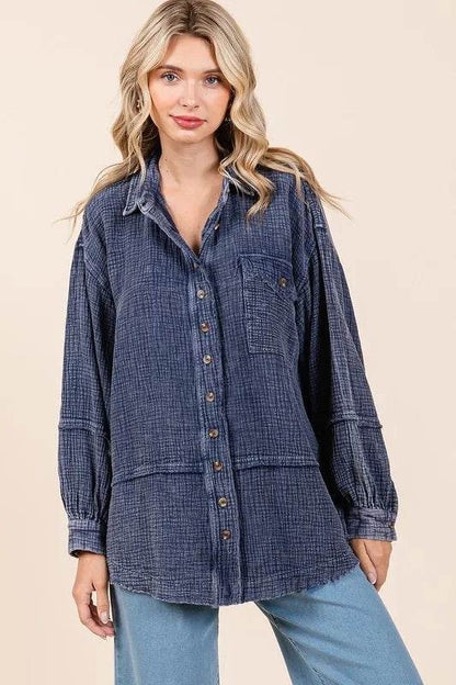 Mittoshop Textured Collared Neck Long Sleeve Shirt Trendsi e487f024-ef95-4da6-950b-4d2862493ad5-Max
