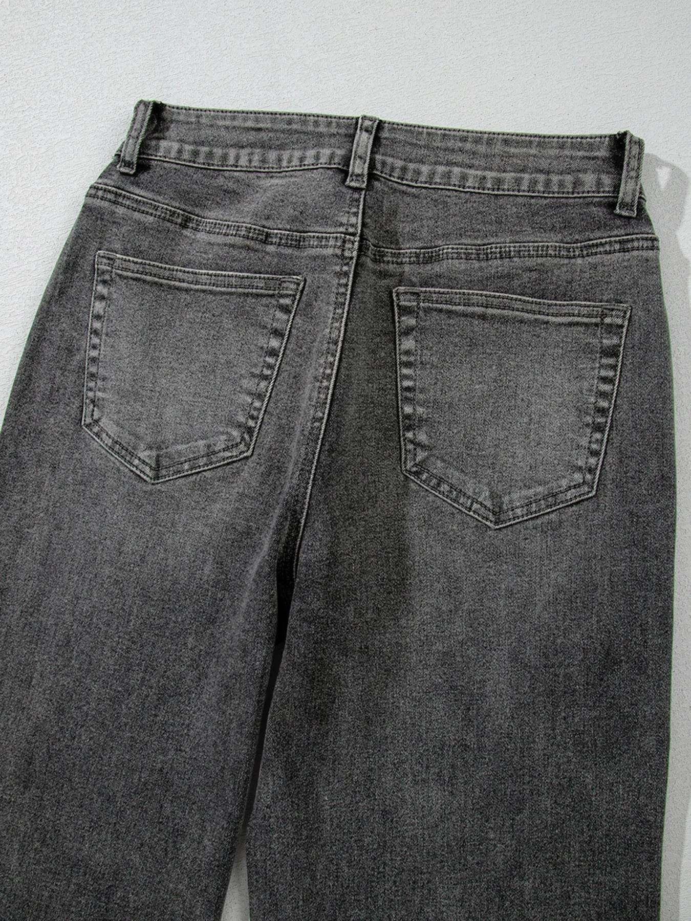 Raw Hem Unique Cuffs Straight High Rise Loose Jeans Trendsi e50f212919dd43a6b157aec6d80e167c-Max-Origin