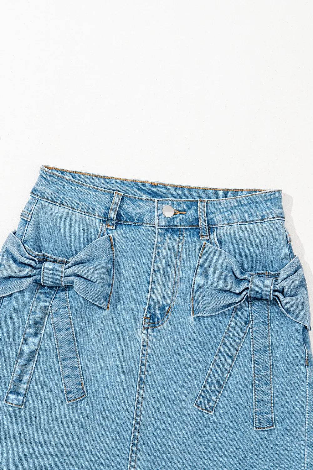 Acid Wash Bowknot Details High Waist Denim Skirt Trendsi e528dbcc-c7c6-4c55-83b2-f0a51254eeeb-Max-Origin