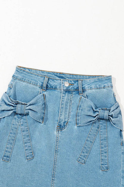 Acid Wash Bowknot Details High Waist Denim Skirt Trendsi e528dbcc-c7c6-4c55-83b2-f0a51254eeeb-Max-Origin