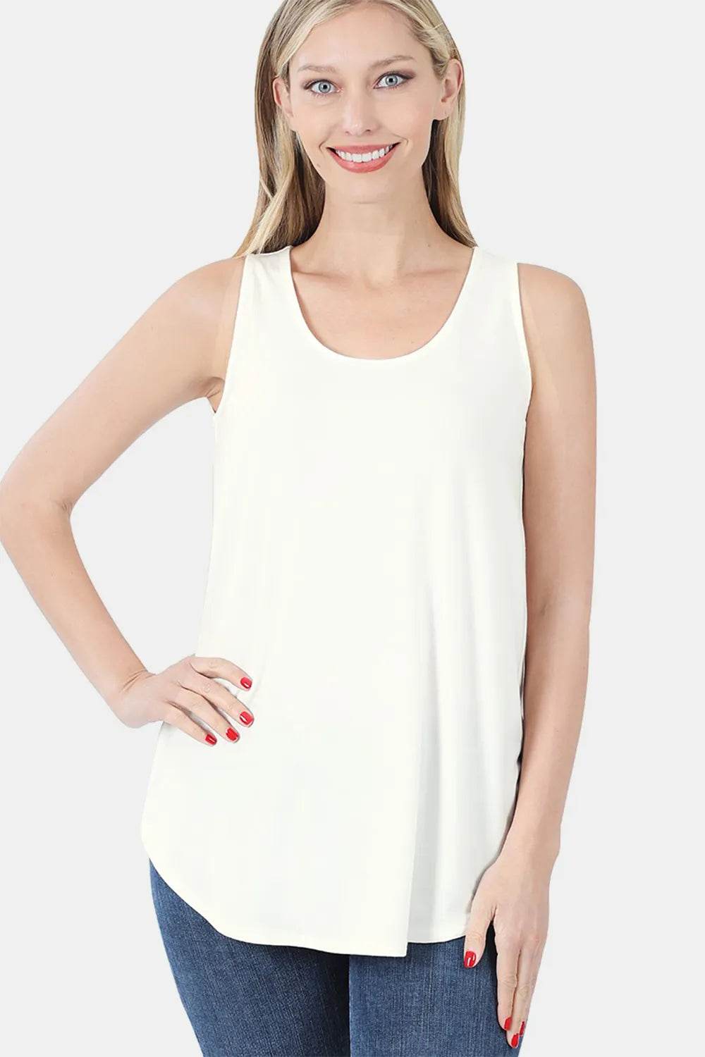 Zenana Round Neck Curved Hem Tank Ivory Trendsi e54479f5-e307-4bd9-b5af-0f8700a80500-Max