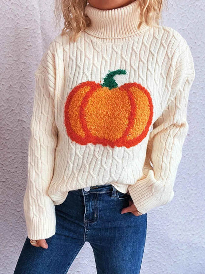 Pumpkin Turtleneck Long Sleeve Sweater Trendsi e56d3731bd7a4a2ea28f5ff68bc7b45f-Max-Origin