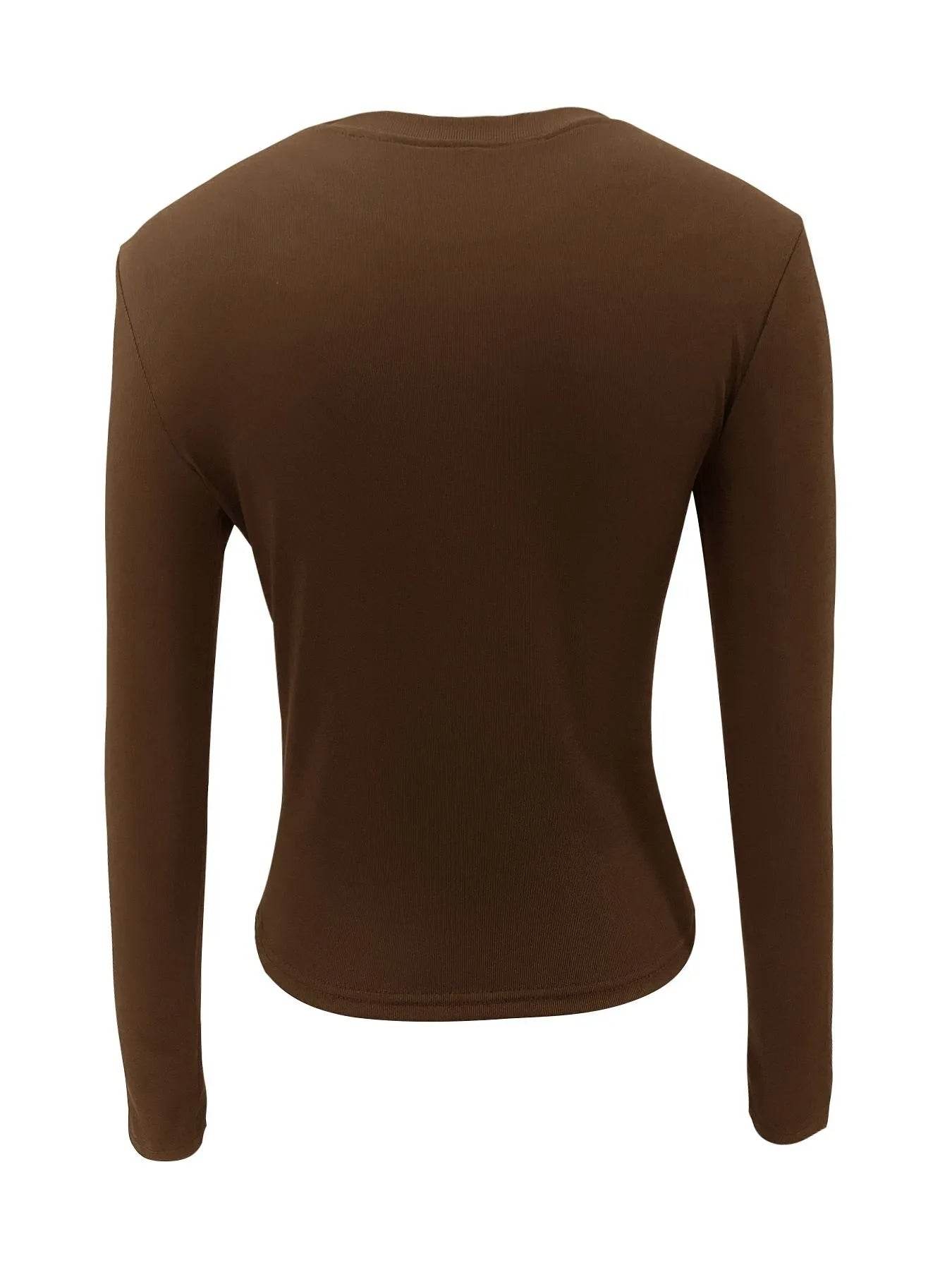 Long Sleeve Fitted T-Shirt Trendsi e5ae7e51-4bcd-4e20-80e6-3f95b4022da9-Max-Origin