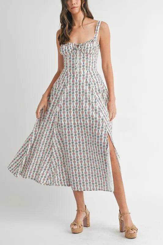 MABLE Floral Print Bustier Back Lace Up Midi Dress Trendsi e5dcc93a806f42f5b55cae1ca12d720f-Max-Origin