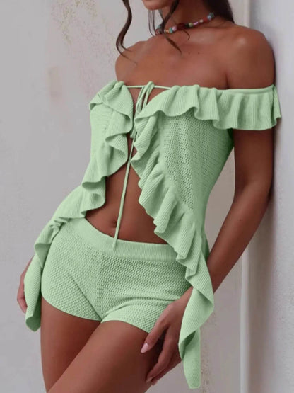 Off-Shoulder Ruffle Top and Shorts Sweater Set Trendsi e5f89244-8c9d-4578-8667-e65a258ec3b6-Max-Origin
