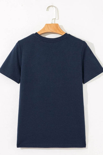 Solid Color Round Neck T Shirt Trendsi e64c6810-b38b-4051-a502-dc48bb5565a0-Max-Origin