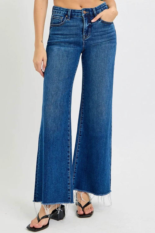 RISEN Tummy Control High Rise Wide Leg Jeans Dark Trendsi e68e671c-2196-4142-9130-6936207719c8-Max