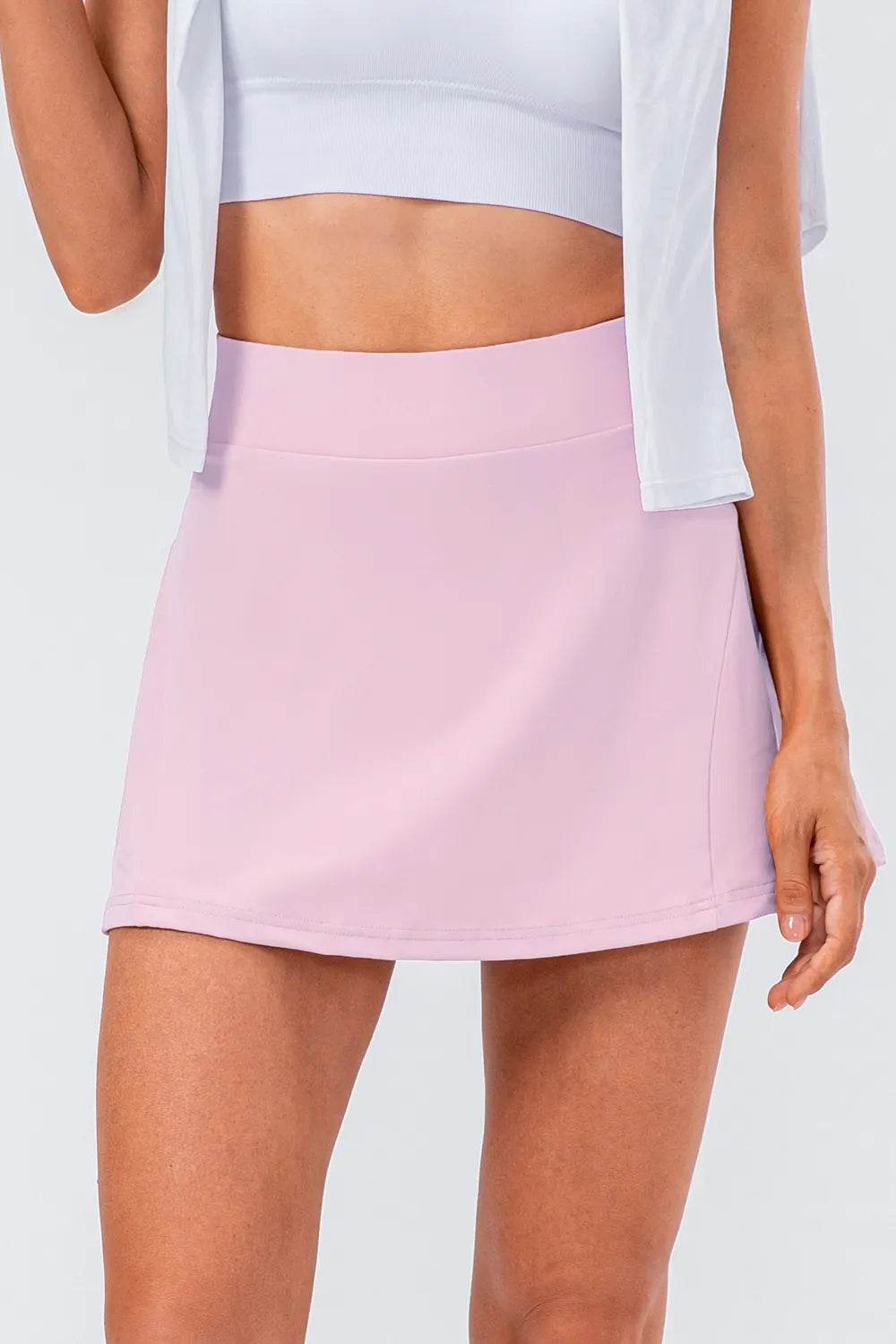 High Waist Pleated Active Skirt Trendsi e6fa589e-2235-452b-8b25-1df8fa070ab4-Max
