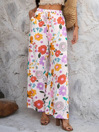 Devine Drawstring Printed Wide Leg Pants Trendsi e7b89106-b0c8-4b55-a4e4-706d88103d80-Max