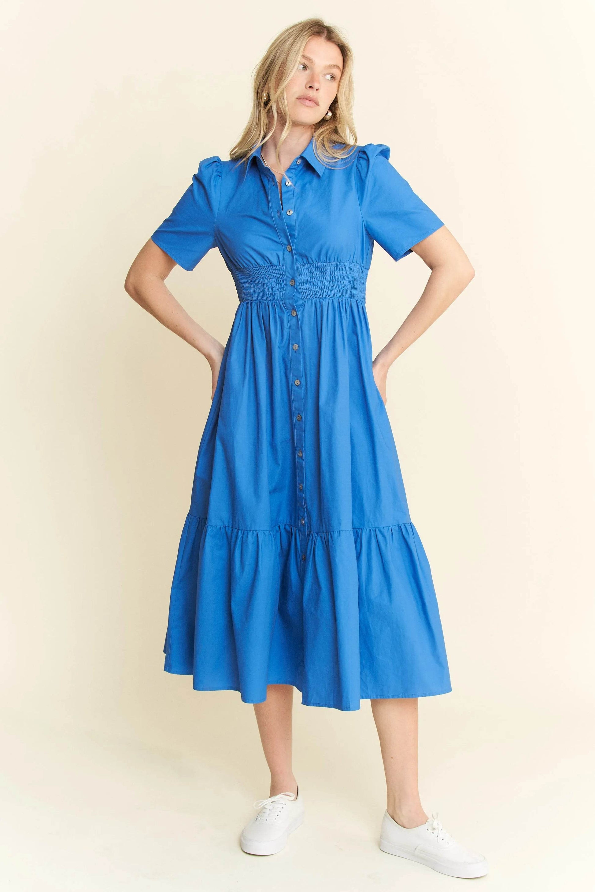 Jade By Jane Short Sleeve Button Down Midi Dress Trendsi e7ca1d639c6447efb7c0dccbcc0e38a9-Max-Origin