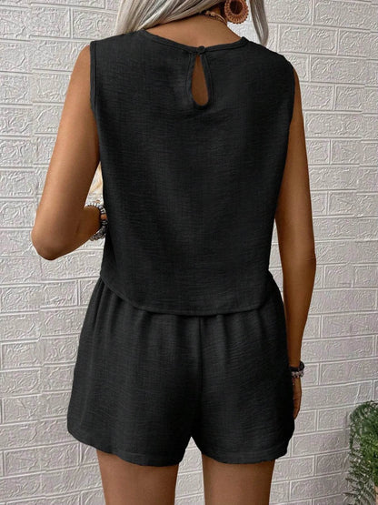 Round Neck Tank and Shorts Set Trendsi e7d685352fa0460897921bda0b488071-Max-Origin