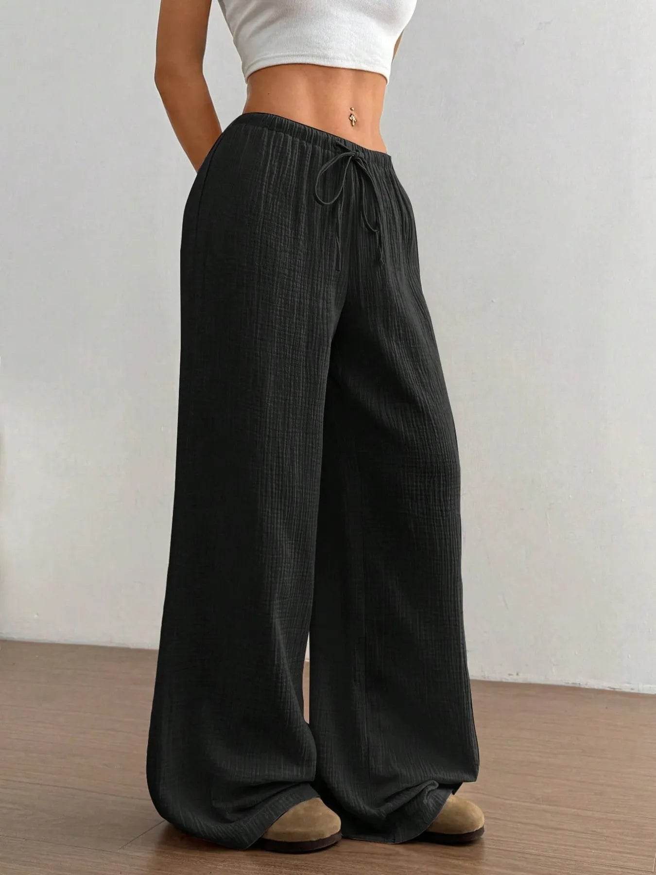 Drawstring Wide-Leg Casual Pants Trendsi e7eac75c89fd44dd806e93f6b2cececd-Max-Origin