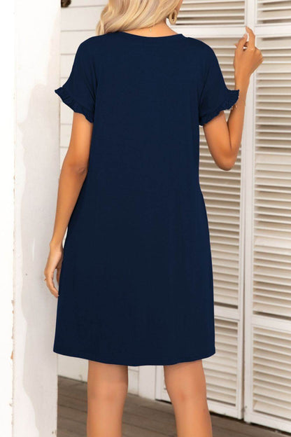 Flounce Sleeve Round Neck Dress with Pockets Trendsi e7fe051d42e446e7bbbc08af7cd07f37-Max