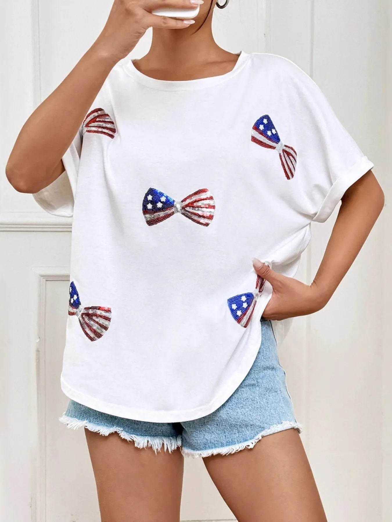 Bow Oversized Round Neck T-Shirt Trendsi e820b5ae3ece459d89a3e56e7151c5f1-Max-Origin