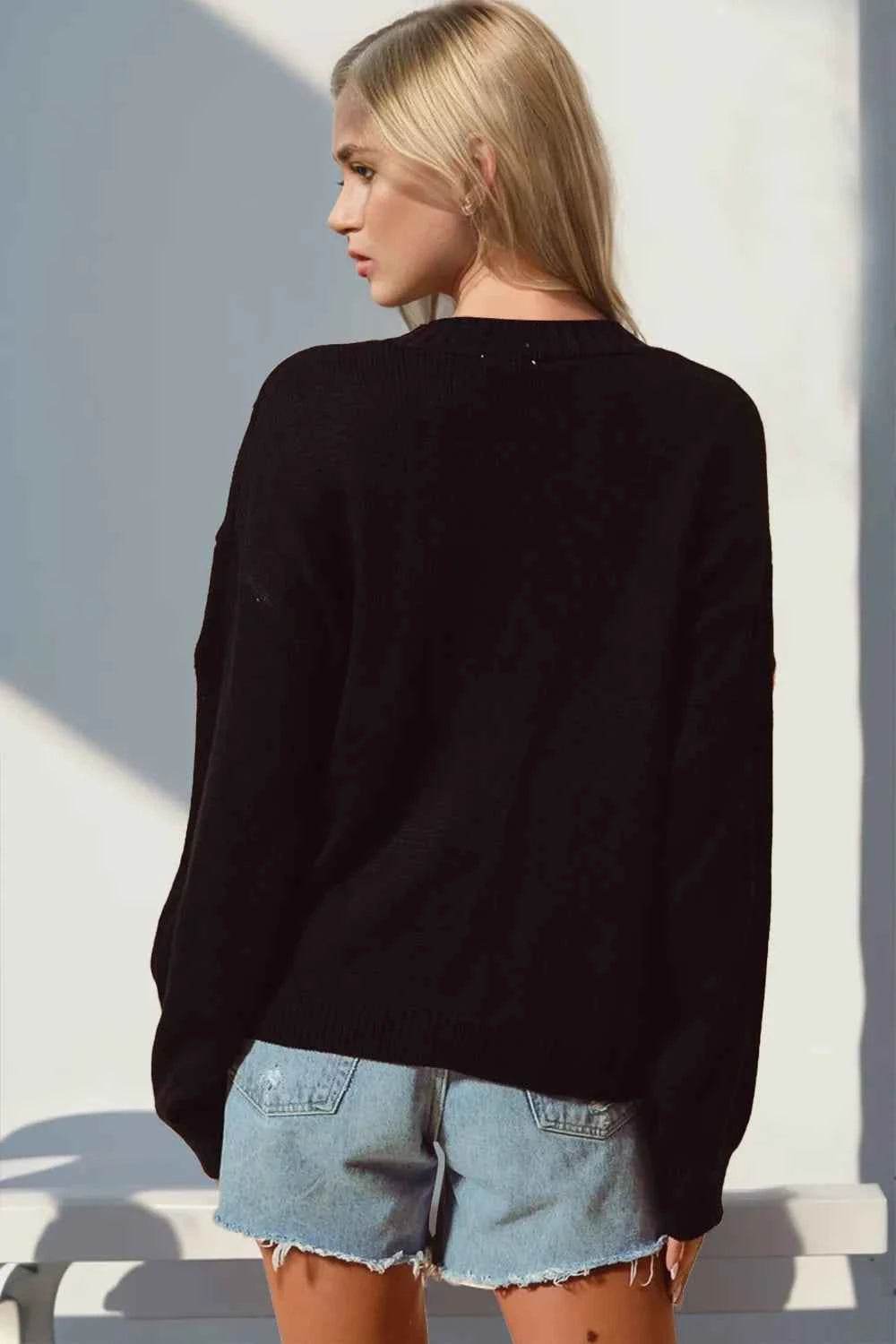 Double Take Full Size Pumpkin Button Up Long Sleeve Cardigan Trendsi e824b901-c6bd-4308-b220-27319e711f02-Max