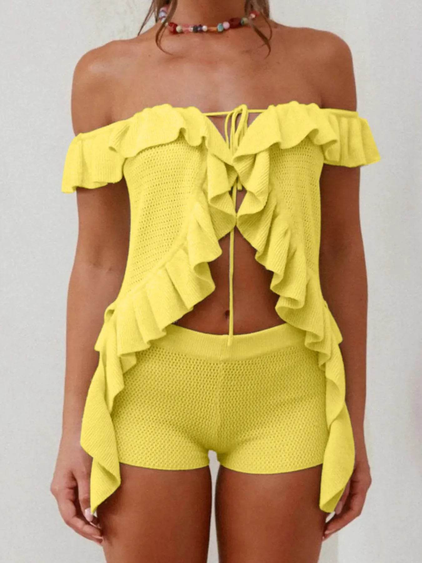 Off-Shoulder Ruffle Top and Shorts Sweater Set Trendsi e8377d48-72a4-4c12-a203-619e7083ebc5-Max-Origin