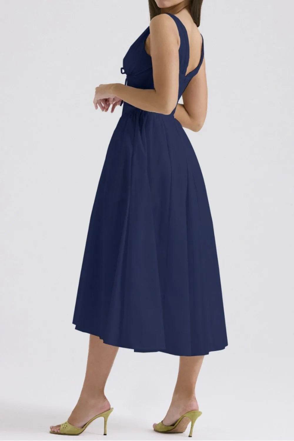Ruched V-Neck Sleeveless Dress with Pockets Trendsi e85354f0-8de7-44d7-8e33-649db75fb4c9-Max-Origin