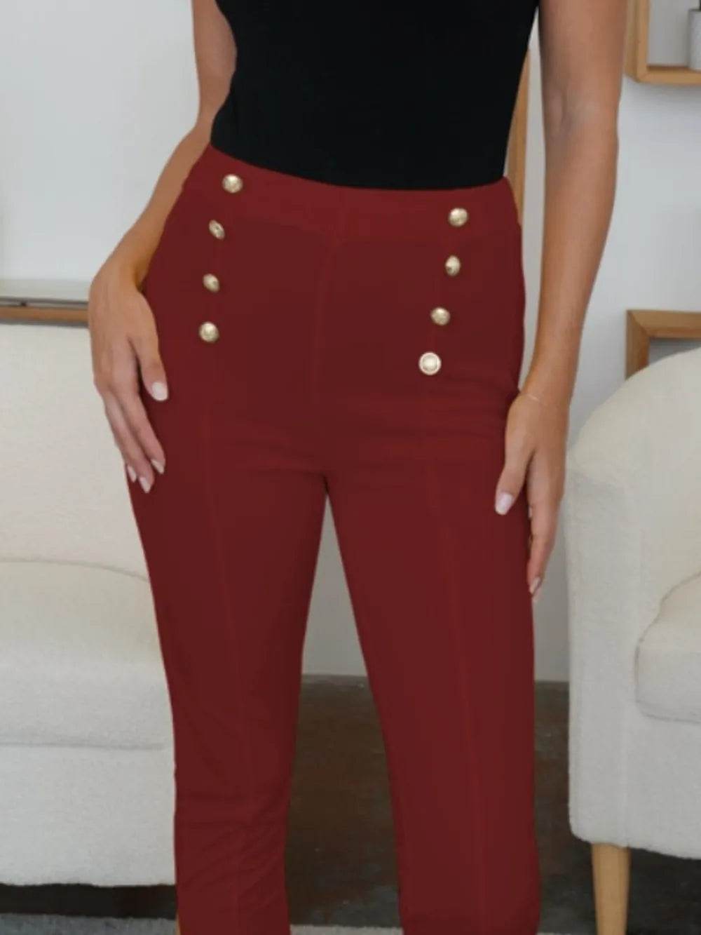 FAM-FAM High Waist Skinny Pants Trendsi e86dfb87-6753-40b3-904b-5002f8c0af56-Max