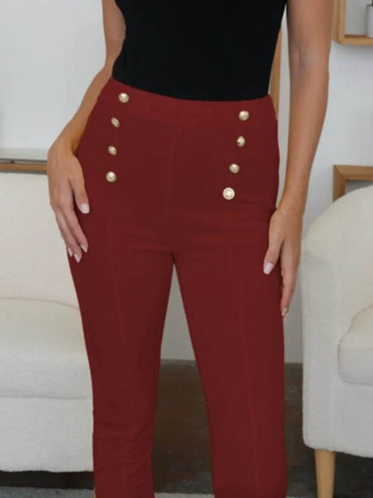 FAM-FAM High Waist Skinny Pants Trendsi e86dfb87-6753-40b3-904b-5002f8c0af56-Max