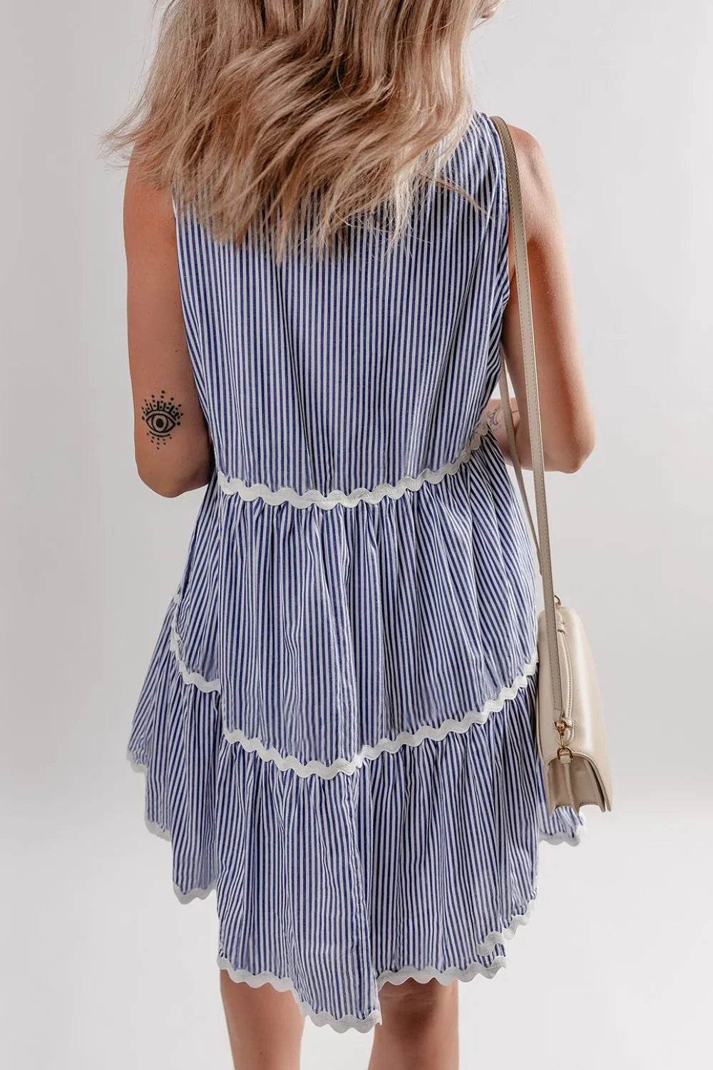 Stripe Sleeveless Notched Ric Rac Mini Dress Trendsi e8ca5b28-8201-4e5a-a504-d30993e1d2b8-Max-Origin