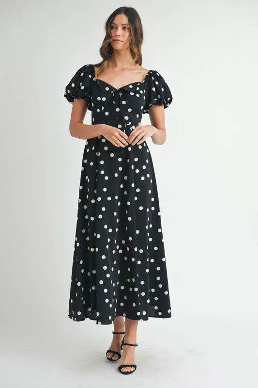 MABLE Polka Dot Puff Sleeve Midi Dress Trendsi e8f6424619664d37b386fe97c4591213-Max-Origin
