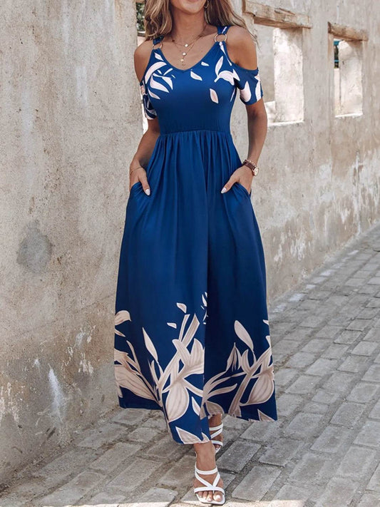 Printed Cold Shoulder Dress Peacock Blue Trendsi e94c7634-768e-4daf-ac96-83b342d89da2-Max-Origin