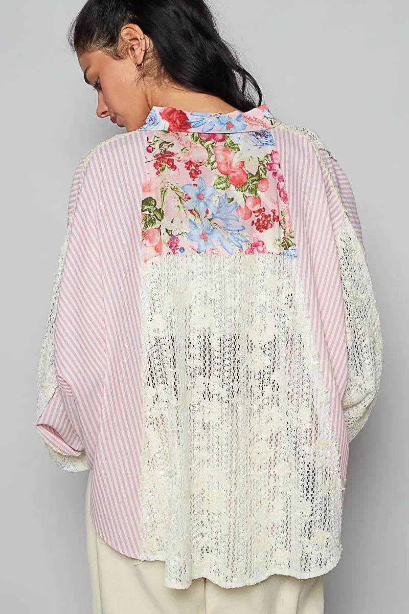 POL Lace Long Sleeve Shirt with Floral and Striped Pattern Trendsi e96f47ea-ccc0-48db-932c-a7d18d382871-Max-Origin
