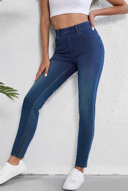High Waist Skinny Jeans with Pockets Trendsi e98e0342-5000-4376-b501-9482749743e7-Max