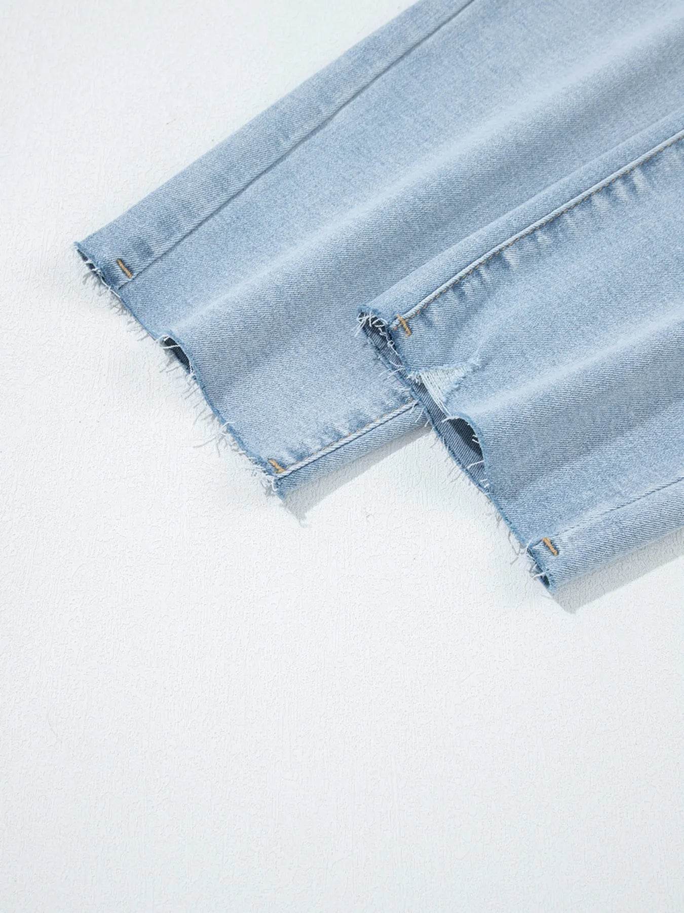 Mid Rise Ankle-Length Distressed Skinny Jeans Trendsi e9ac7d5490dd41949387e83cda88bf1a-Max-Origin