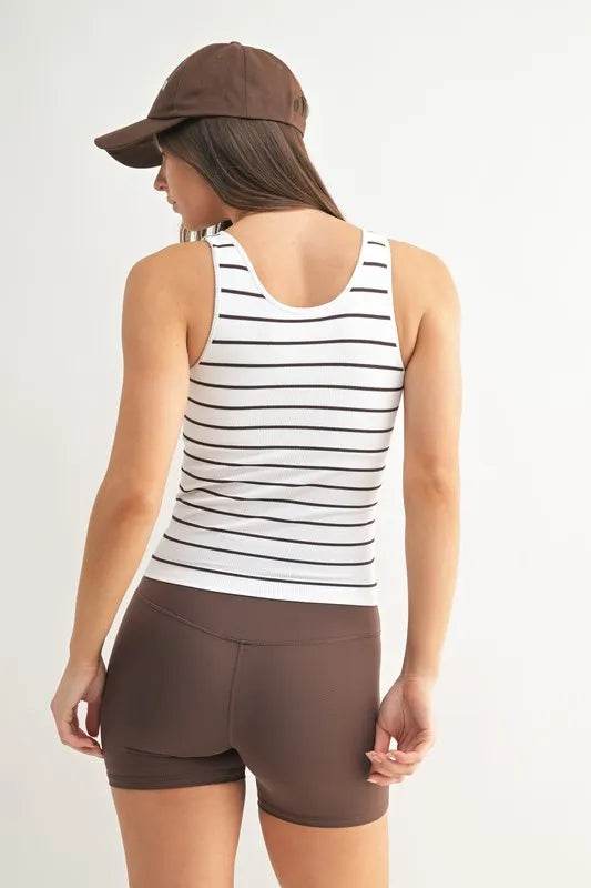 MONO B Striped Seamless Ribbed Tank Trendsi e9ba5d7d371145a2b003545137250ca0-Max-Origin