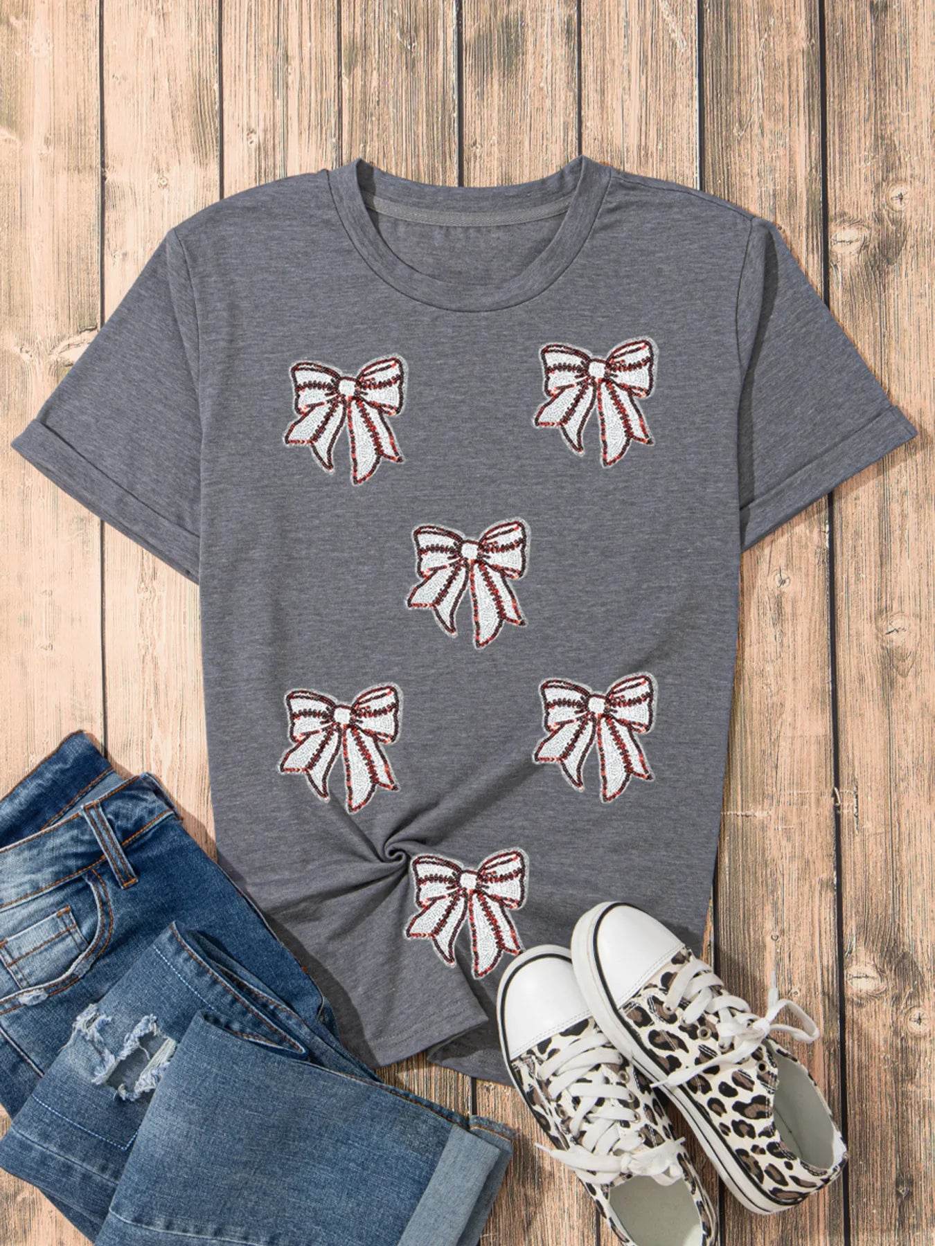 Sequin Bow Short Sleeve Tee Trendsi ea0b874ec5104ac3946184ac22578836-Max-Origin